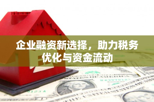 福绵企业融资新选择，助力税务优化与资金流动