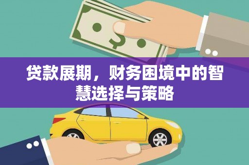福绵贷款展期，财务困境中的智慧选择与策略