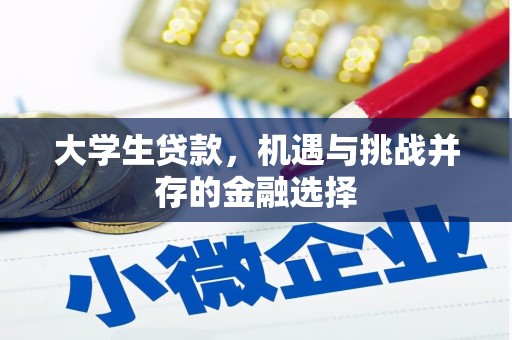 福绵大学生贷款，机遇与挑战并存的金融选择