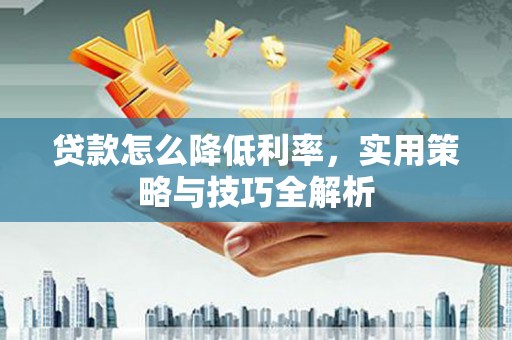 福绵贷款怎么降低利率，实用策略与技巧全解析
