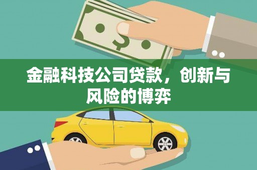 福绵金融科技公司贷款，创新与风险的博弈