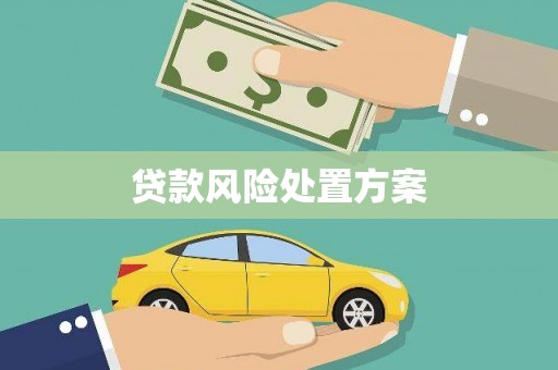 福绵贷款风险处置方案