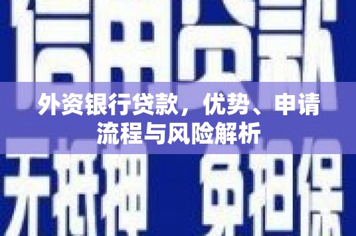 福绵外资银行贷款，优势、申请流程与风险解析