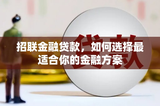 福绵招联金融贷款，如何选择最适合你的金融方案