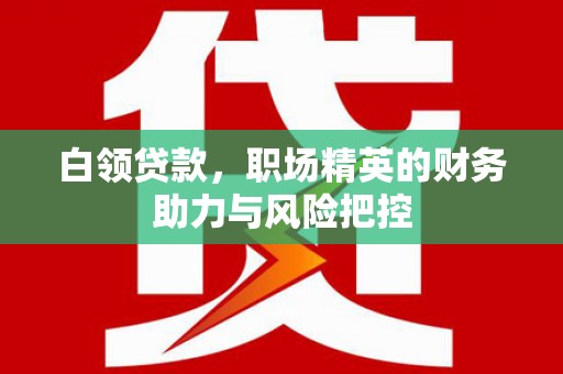 福绵白领贷款，职场精英的财务助力与风险把控